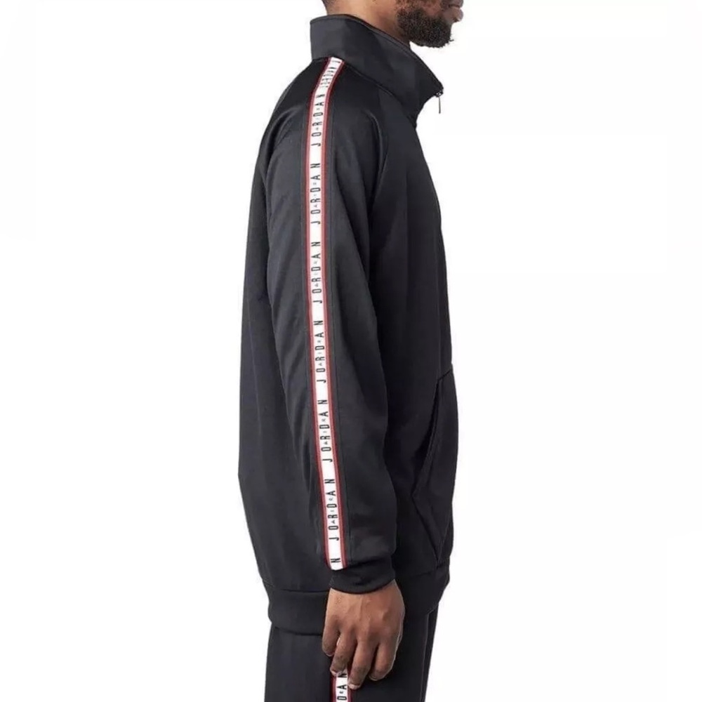 Air Jordan Jumpman Tricot Tracksuit - Mens M - Black with red/white - 2pc set